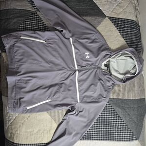 Under Armour 1246154 Men's Size Medium Grey ColdGear Infrared 1/4 Zip Hoodie